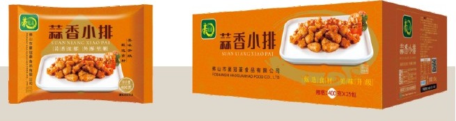 蒜香小排包装展示