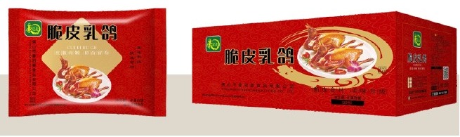 脆皮乳鸽包装展示